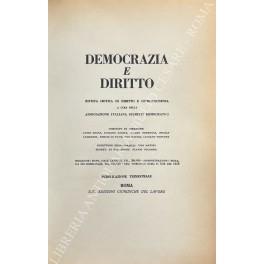 Democrazia e diritto. Anno VI - copertina