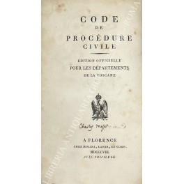 Code de procedure civile. Edition officielle pour les departements de la Toscane. Codice di procedura civile. Edizione ufficiale per i dipartimenti della Toscana - Pontificio Consiglio per il Dialogo Inter-Religioso - copertina