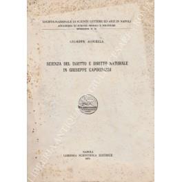 Scienza del diritto e diritto naturale in Giuseppe Capograssi - Giuseppe Acocella - copertina