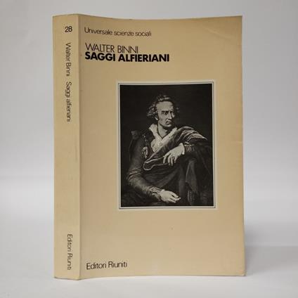 Saggi alfieriani - Walter Binni - copertina