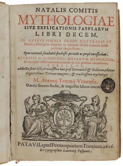 Mythologiae Sive Explicationis Fabularum Libri Decem - copertina