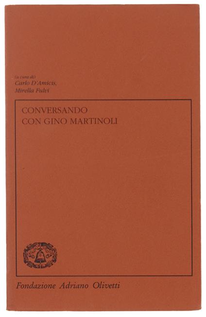 Conversando Con Gino Martinoli - copertina