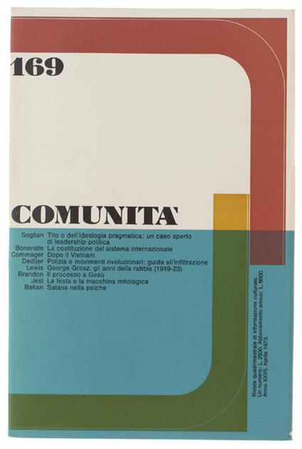 Comunità - copertina