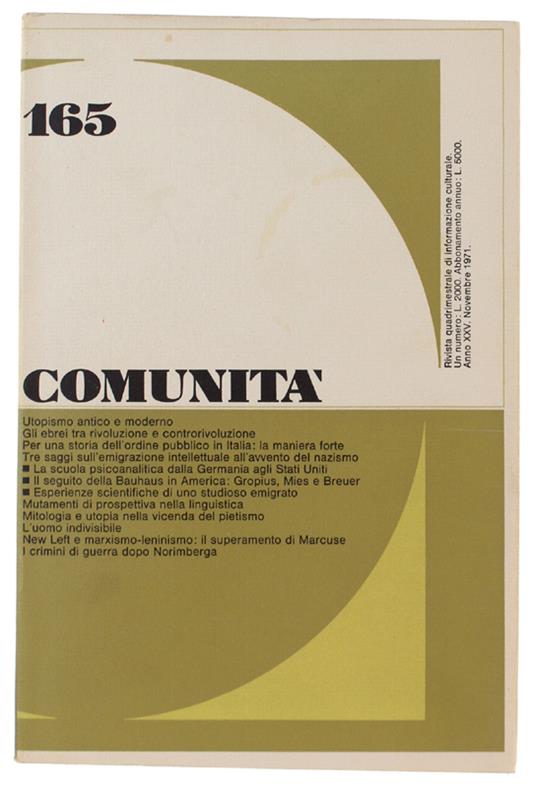 Comunità - copertina