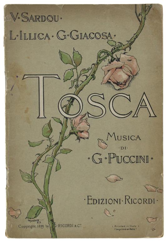 Tosca. Melodramma In Tre Atti. Musica Di Giacomo Puccini - copertina