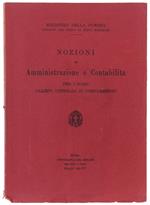 Nozioni Di Amministrazione E Contabilità  Per I Corsi Allievi Ufficiali Di Complemento