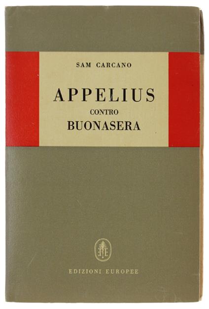 Appelius Contro Buonasera - M. Carcano - copertina