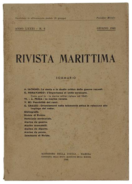Rivista Marittima - copertina