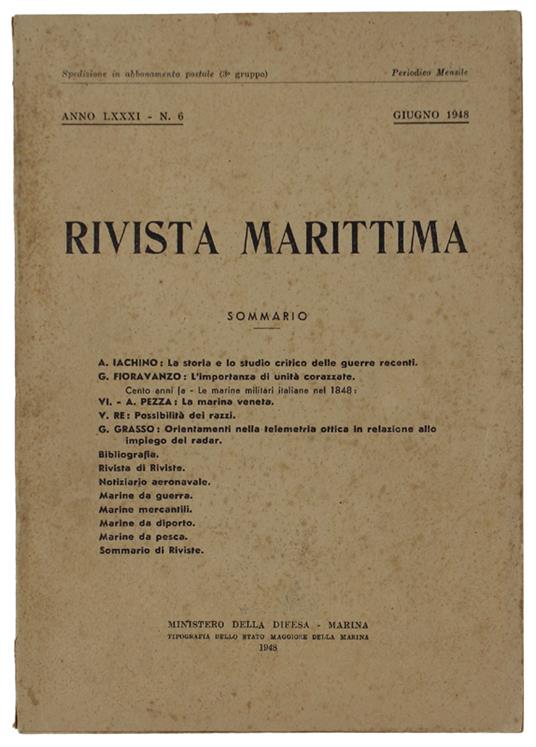 Rivista Marittima - copertina