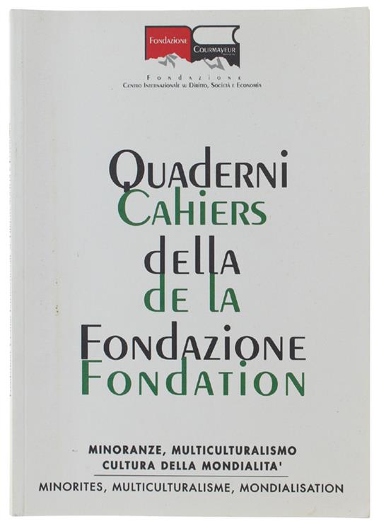 Minoranze, Multiculturalismo, Cultura Della Mondialità. Brainstorming Session 9-12 Dicembre 1993 - copertina