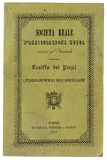 Tariffa Dei Prezzi E Condizioni Principali Dell'Assicurazione