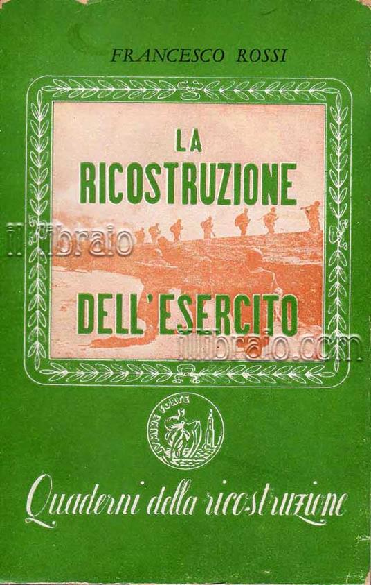 ricostruzione dell'Esercito - F. Rossi - copertina