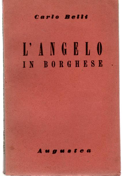 L' angelo in Borghese (saggio Sopra Un Ignoto contemporaneo) - copertina