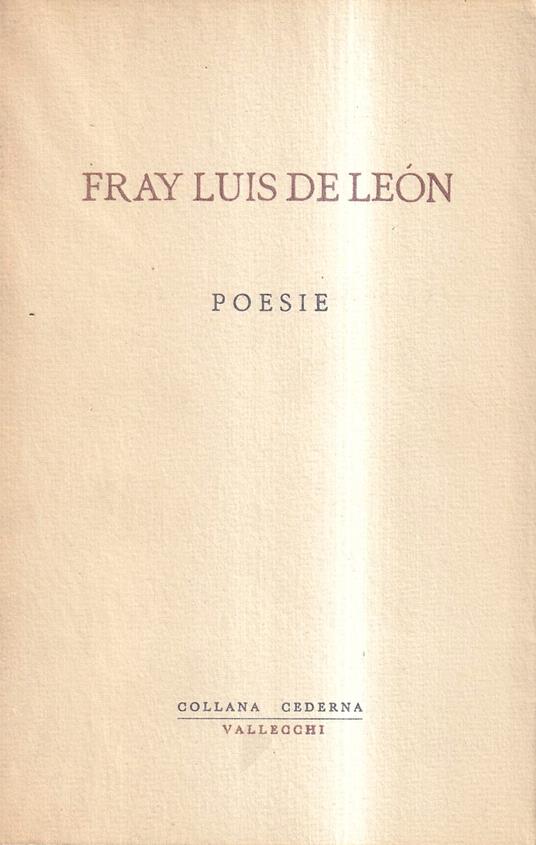 Poesie - Fray Luis de Leon - copertina