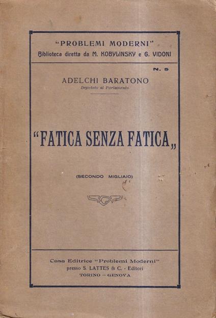 Fatica senza fatica - copertina
