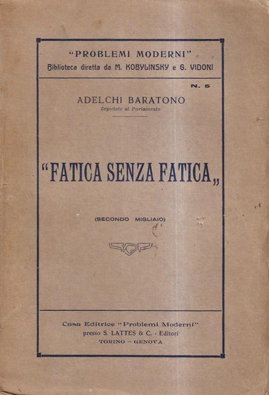 Fatica senza fatica - copertina