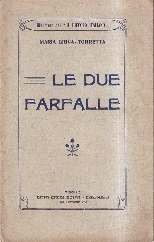Le due farfalle - copertina