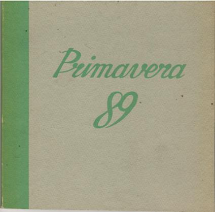 Primavera 89 - copertina