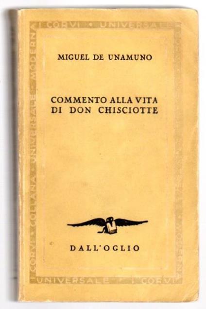 Commento alla vita di Don Chisciotte - Miguel de Unamuno - copertina