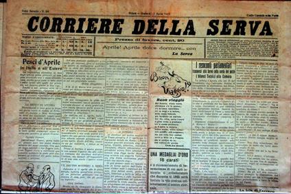 Corriera della serva: A. II - N. 14 (domenica 5 aprile 1925) - copertina