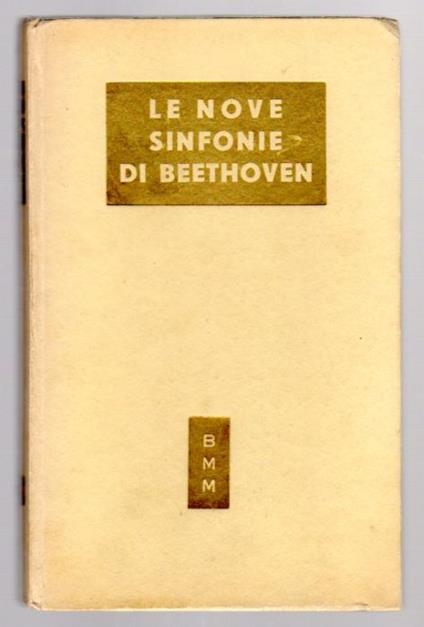 Le nove sinfonie di Beethoven - copertina