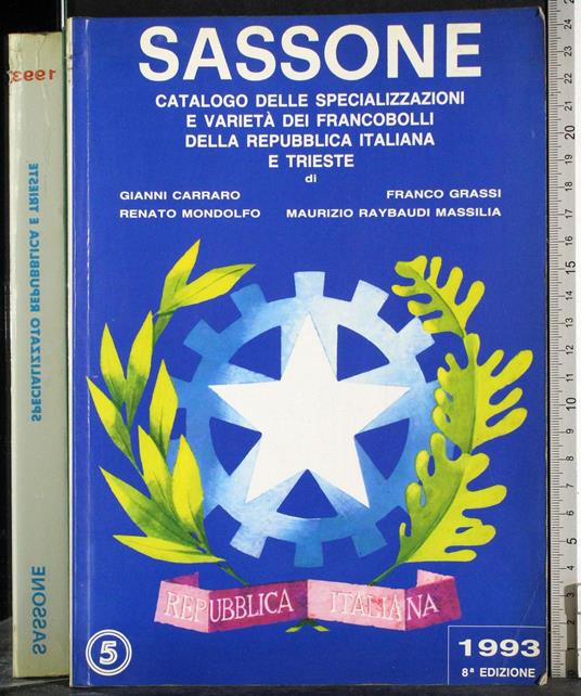 Sassone 1993 Specializzato Repubblica e Trieste - copertina