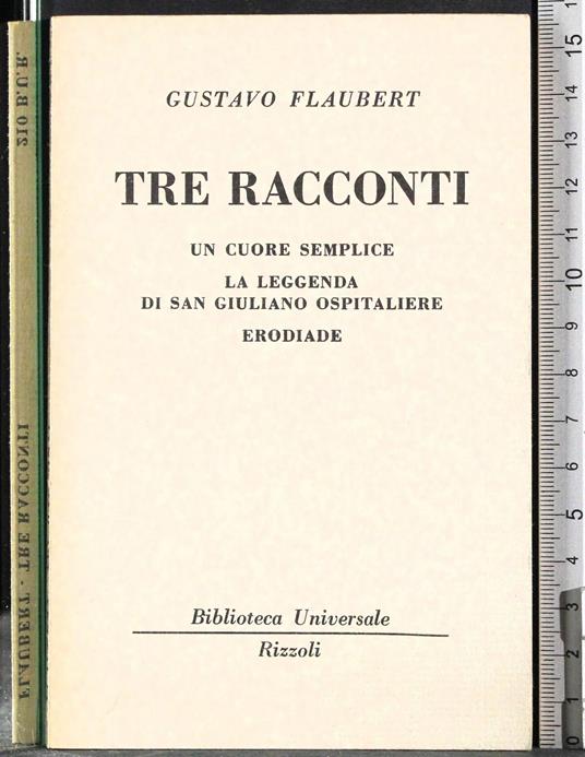 Tre racconti - Gustave Flaubert - copertina