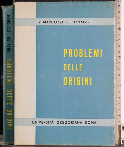 Problemi delle origini - copertina