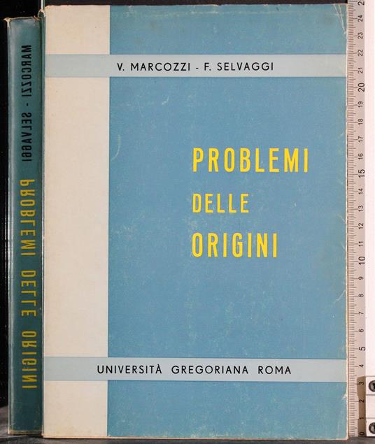 Problemi delle origini - copertina