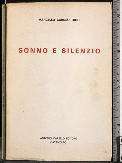 Sonno e silenzio - copertina