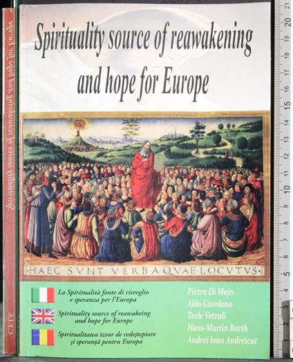 Spirituality source of reawakening and hope for Europe - copertina