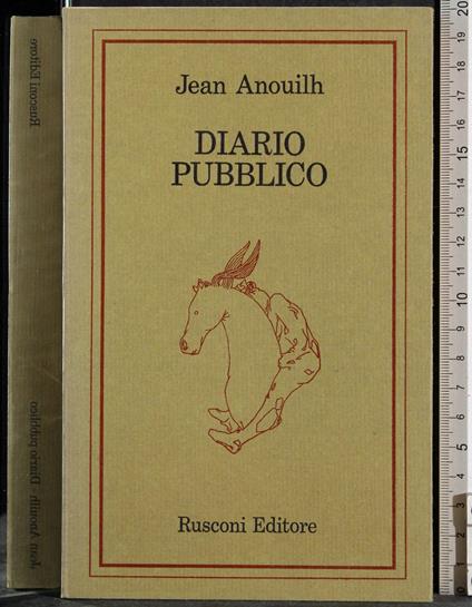 Diario pubblico - Jean Anouilh - copertina