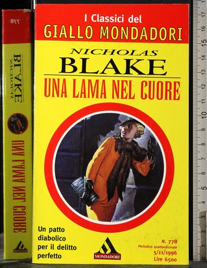 Una lama nel cuore - Nicholas Blake - copertina