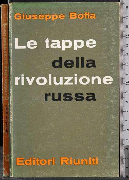 Le tappe della rivoluzione russa - Giuseppe Boffa - copertina