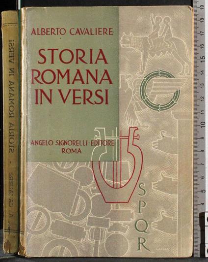Storia Romana in versi - Alberto Cavaliere - copertina