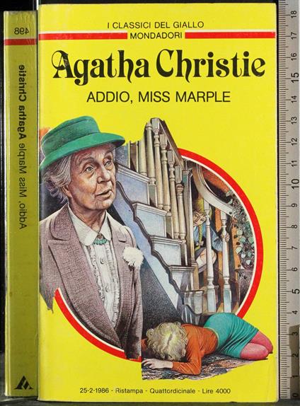 Addio miss marple - Agatha Christie - copertina