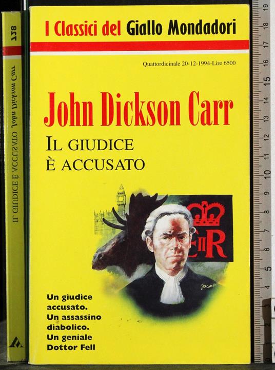 Il giudice è accusato - John Dickson Carr - copertina