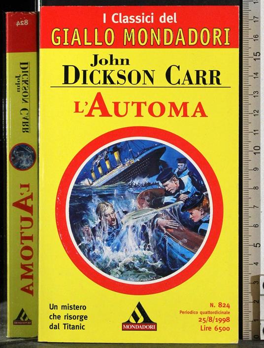 L' automa - John Dickson Carr - copertina