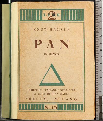Pan - Knut Hamsun - copertina