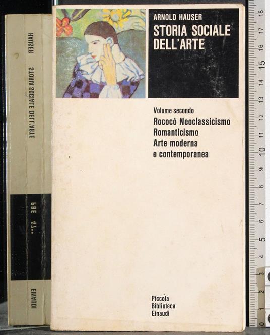 Storia sociale dell'arte. Vol 2 - Arnold Hauser - copertina