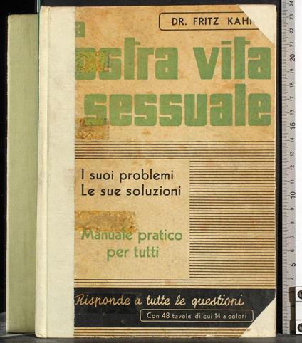 La nostra vita sessuale - Fritz Kahn - copertina