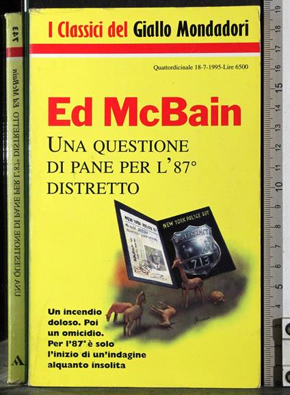 Una questione di pane per l'87° distretto - Ed McBain - copertina