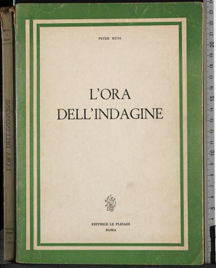 L' ora dell'indagine - Peter Muni - copertina