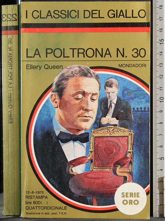 La poltrona n 30 - Ellery Queen - copertina