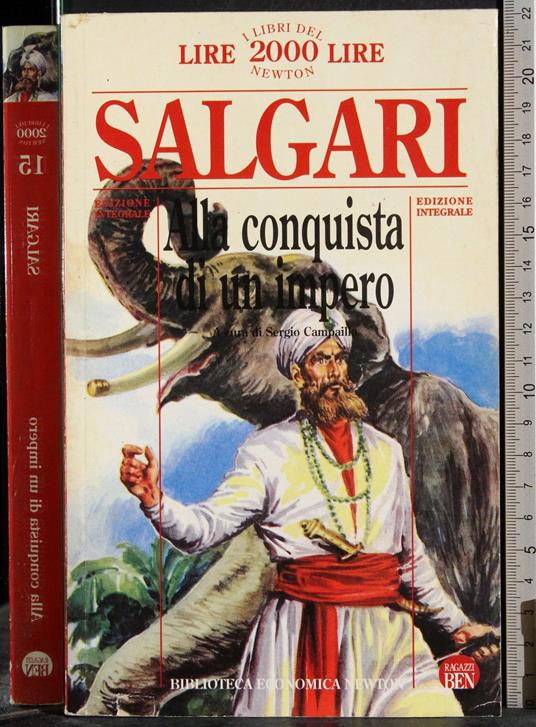 La conquista di un impero - Emilio Salgari - copertina