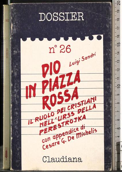 Dio in piazza rossa - Luigi Sandri - copertina