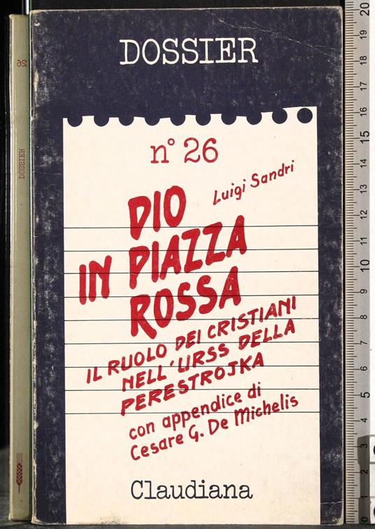 Dio in piazza rossa - Luigi Sandri - copertina