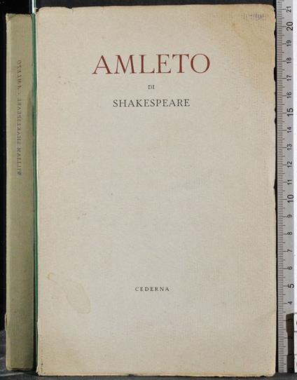 Amleto - William Shakespeare - copertina