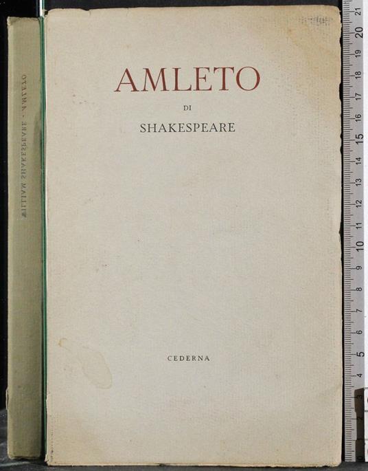 Amleto - William Shakespeare - copertina