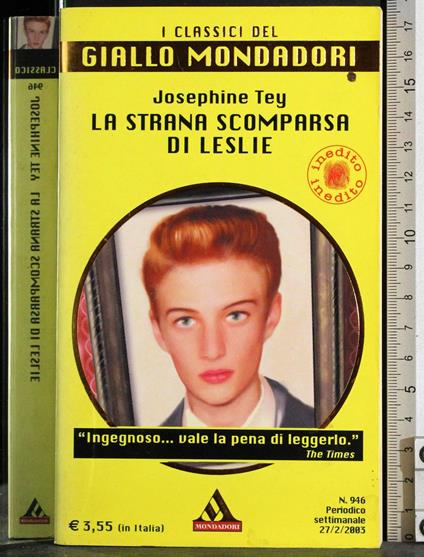 La strana scomparsa di Leslie - Josephine Tey - copertina